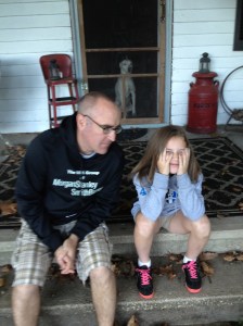 Waiting for the schoolbus 